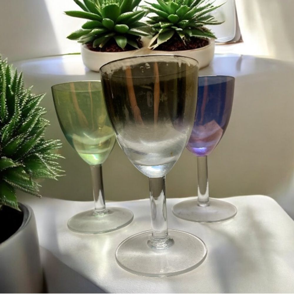 1A Shot glass mini Green and Purple Drinkware wine glass Set
